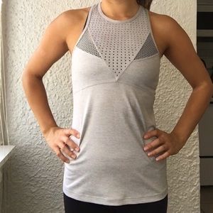 High neck grey active Lorna Jane tank top new
